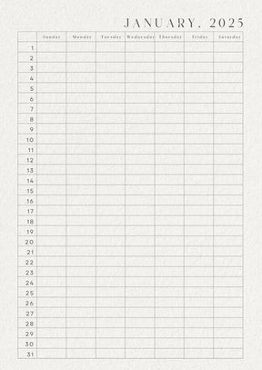 Notes & Ideas monthly planner ebook Tracker PDF (50page)