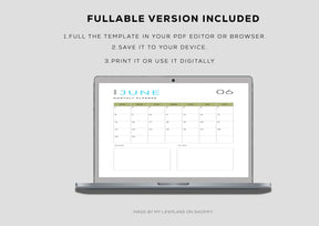 The Monthly Edit planner PDF Templates