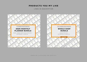 The Monthly Edit planner PDF Templates